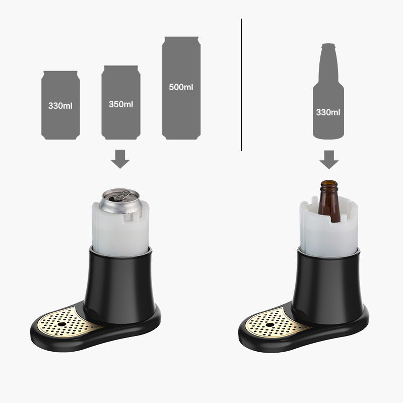 Ultrasonic Beer Foam Creator & Dispenser - Portable Tap for Canned & Bottled Beer with Cooling System(black) Tristar Online