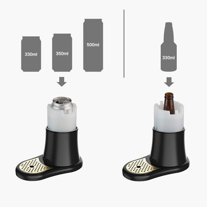 Ultrasonic Beer Foam Creator & Dispenser - Portable Tap for Canned & Bottled Beer with Cooling System(black) Tristar Online