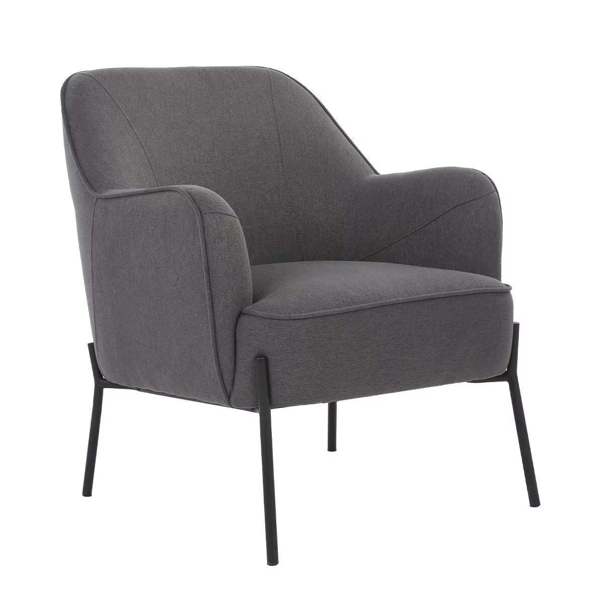 Upholstered Armchair Dark Grey Tristar Online