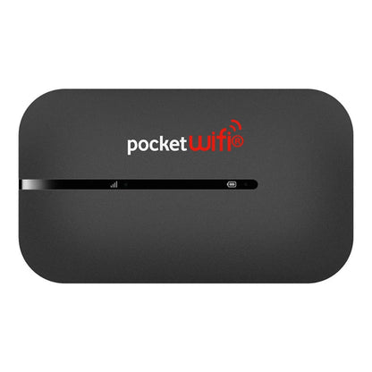 Vodafone Pocket WiFi device shown front view with logo and indicator lights
