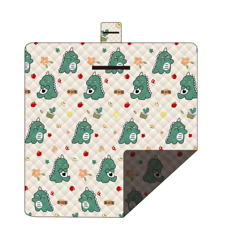 Waterproof Foldable Picnic Blanket with Dinosaur Print - 200x200cm Tristar Online