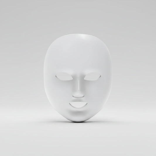 WellCare Cosmetic LED Face Mask  LED Facial Beauty Mask - White - Excellent - Refurbished Well Care