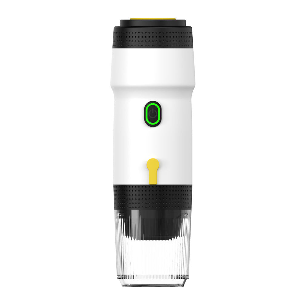 White 3-in-1 Portable Electric Espresso Maker - Rechargeable Travel Coffee Machine for Capsules & Ground Coffee Tristar Online