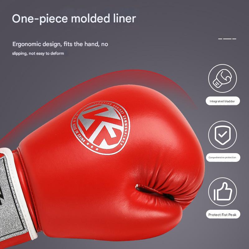 White And Silver Durable 10oz PU Leather Boxing Gloves - Padded & Ventilated for Training Tristar Online