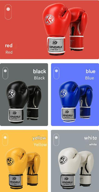 White And Silver Durable 10oz PU Leather Boxing Gloves - Padded & Ventilated for Training Tristar Online