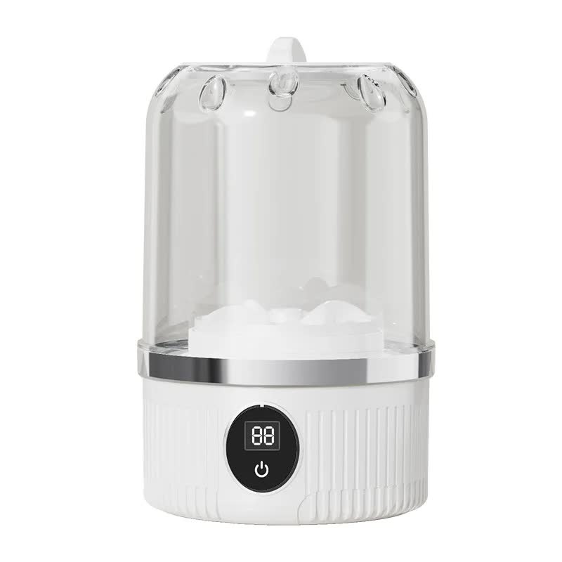 White Portable Mini Washing Machine - Rechargeable USB-C Electric Washer for Travel, Delicates & Socks Tristar Online