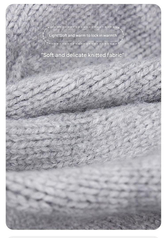 White Vintage Inspired Knitted Beret - Stretchy & Comfortable Wool Blend Cap Tristar Online