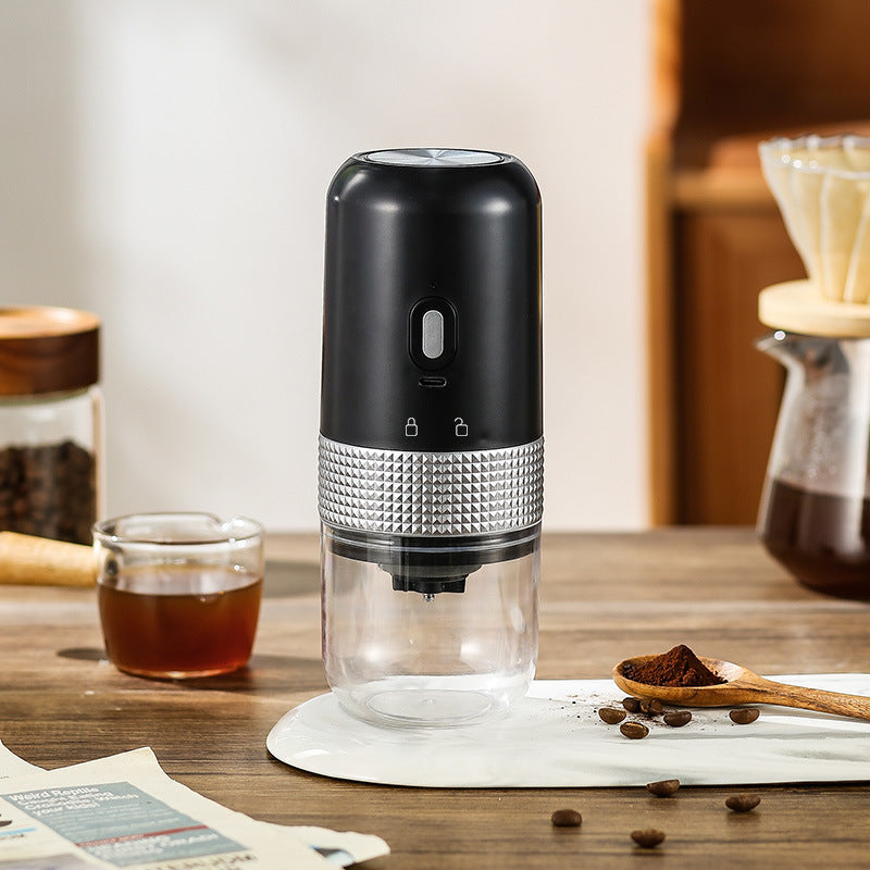 Wireless Portable Electric Coffee Grinder - Adjustable Coarseness, USB-C Rechargeable, One-Touch Operation(black) Tristar Online