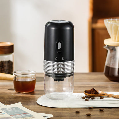 Wireless Portable Electric Coffee Grinder - Adjustable Coarseness, USB-C Rechargeable, One-Touch Operation(black) Tristar Online