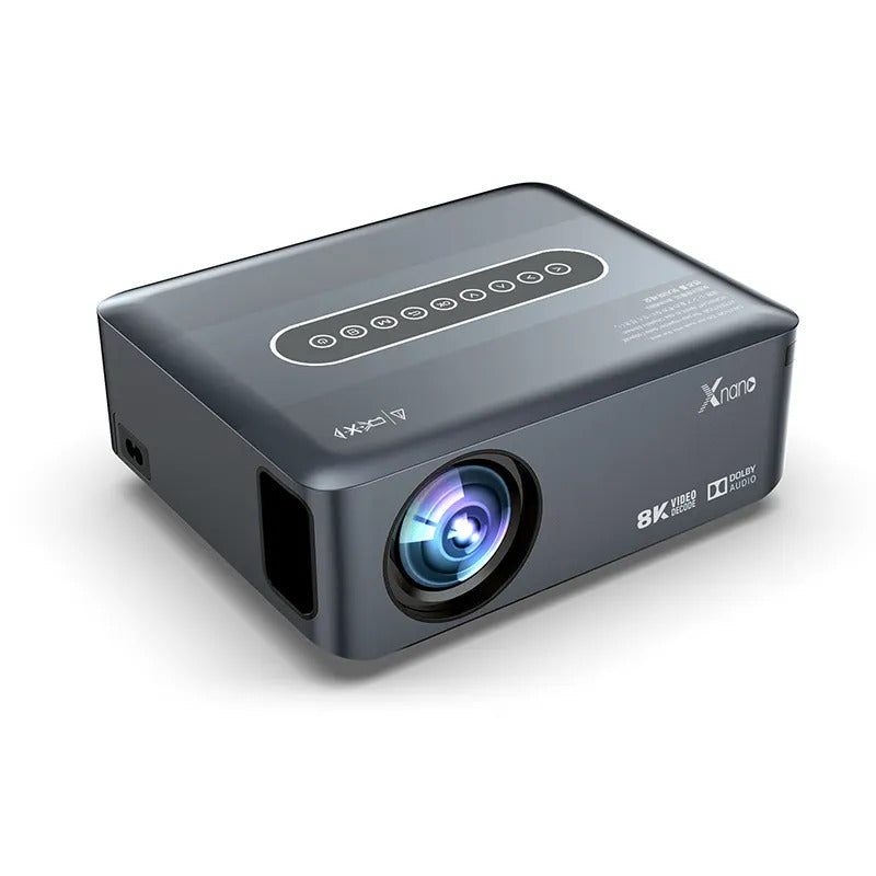 Xnano X1 Projector with Ultra HD 8K Video Decode HDR 10+ AI intelligence android 9.O - Grey - Pristine - Refurbished Tristar Online