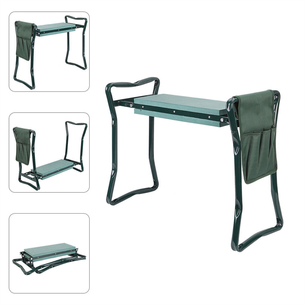 XXL Garden Kneeler Seat Stool with Pocket, 150kg Load Tristar Online