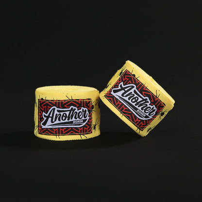 Yellow Spider Pro Grade 5m Boxing Hand Wraps - Printed Elastic Bandages for Training & Combat Sports (1 Pair) Tristar Online