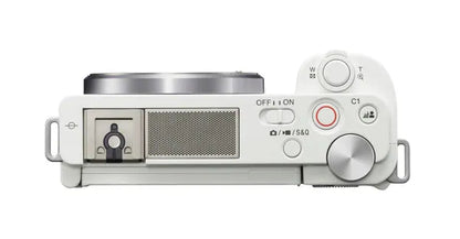 Sony ZV-E10 Mirrorless Camera Body (White) – 24.2MP APS-C Interchangeable-Lens Vlogging Camera (ILCZV-E10) Sony