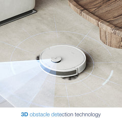 Ecovacs Deebot N8+ Plus 3-in-1 Robot Vacuum Cleaner with 2.5L Auto-Empty Station - White Ecovacs