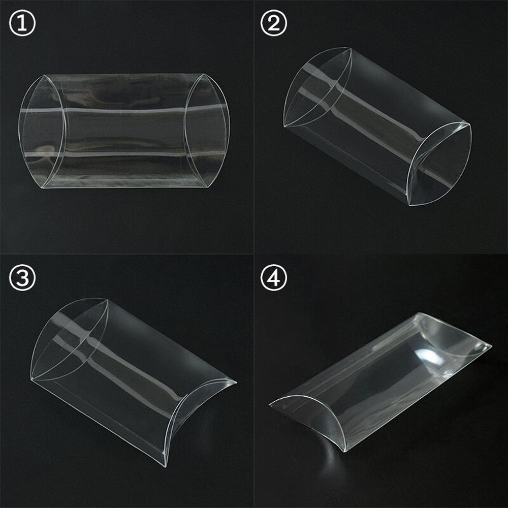 10 Pack of Pillow Rectangle Shaped Gift Box - Wedding or Product Bomboniere Jewelry Gift Party Favor Model Candy Chocolate Soap Box Tristar Online