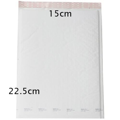 10 Piece Pack - 22.5cm x 15cm White Bubble Padded Envelope Bag Post Courier Shipping SMALL Self Seal Tristar Online