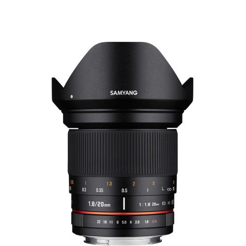 Samyang 20mm F1.8 UMC  Full Frame Camera Lens (Canon EF) SAMYANG
