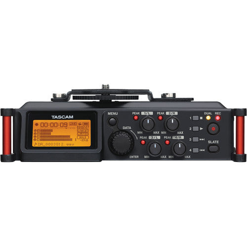 Tascam DR-70D 6-Input / 4-Track Multi-Track Field Recorder with Onboard Omni Microphones Tascam