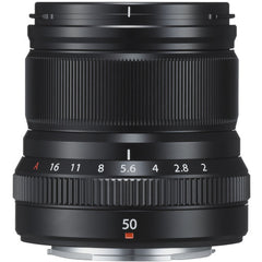 Fujifilm XF 50mm f/2 R WR Lens - Black Fujifilm