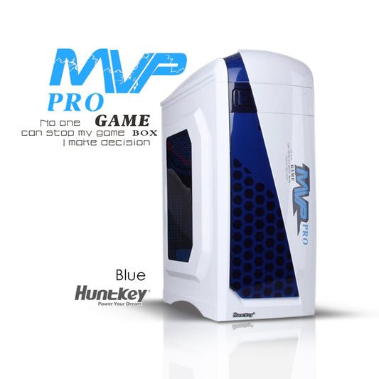 Huntkey MVP Pro  Gaming computer chassis - Blue (No PSU Included, NO FAN Included) Tristar Online