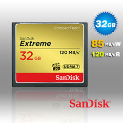 SanDisk 32GB Extreme CompactFlash Card with (write) 85MB/s and (Read)120MB/s - SDCFXSB-032G Tristar Online