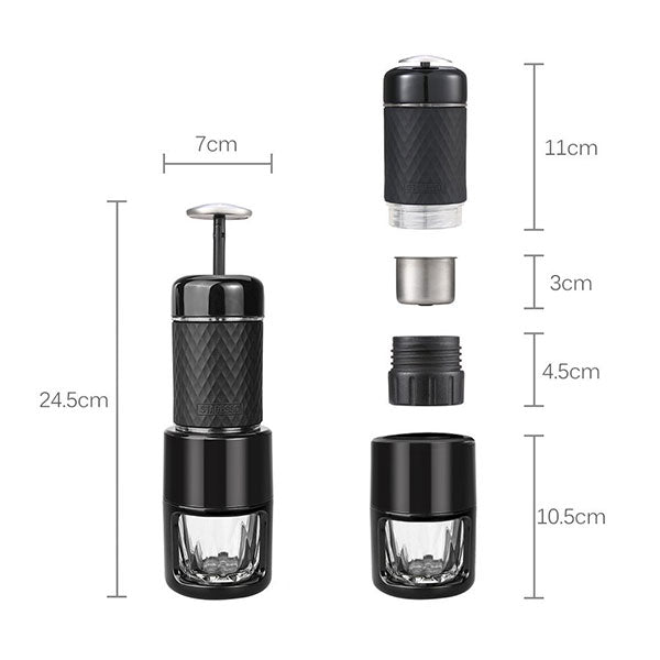 STARESSO Coffee Maker Red Dot Award Winner Portable Espresso Cappuccino Quick Cold Brew Manual Coffee Maker Machines All in One - Pink Tristar Online