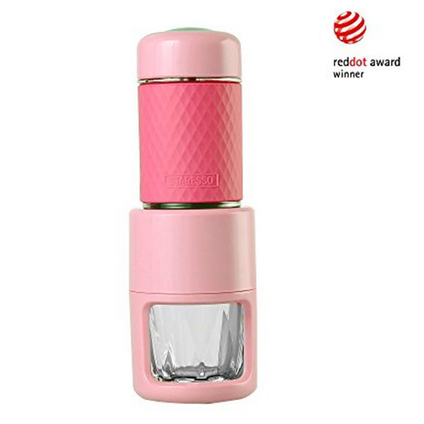 STARESSO Coffee Maker Red Dot Award Winner Portable Espresso Cappuccino Quick Cold Brew Manual Coffee Maker Machines All in One - Pink Tristar Online