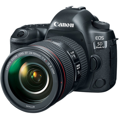 Canon EOS 5D Mark IV Kit (24-105mm f/4L II) DSLR - Black Canon