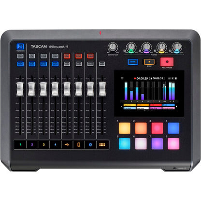 Tascam Mixcast 4 Podcast Mixer, Recorder, and USB Audio Interface Tascam
