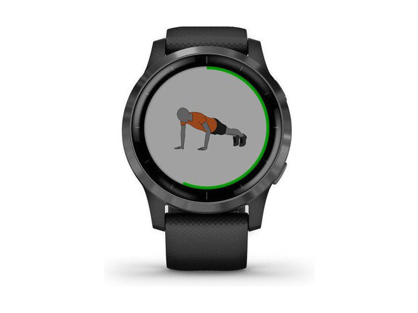 Garmin Vivoactive 4 GPS Fitness Smartwatch, Grey with Black Band Garmin