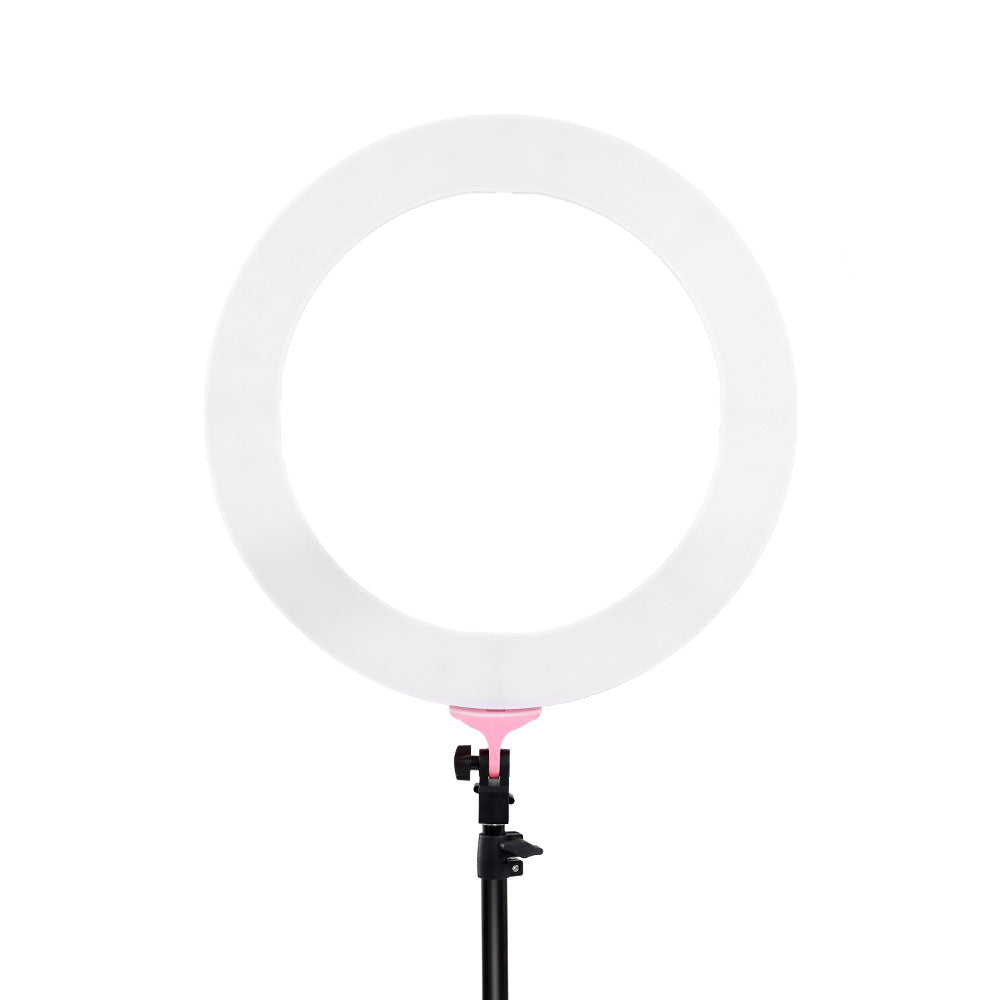Embellir Ring Light 19" LED 5800LM Dimmable Diva With Stand Make Up Studio Video Pink Tristar Online