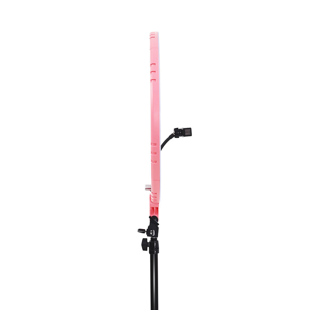 Embellir Ring Light 19" LED 5800LM Dimmable Diva With Stand Make Up Studio Video Pink Tristar Online