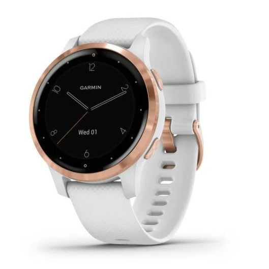 Garmin Vivoactive 4S Smart Watch - Rose Gold with White Band (Copy) Garmin