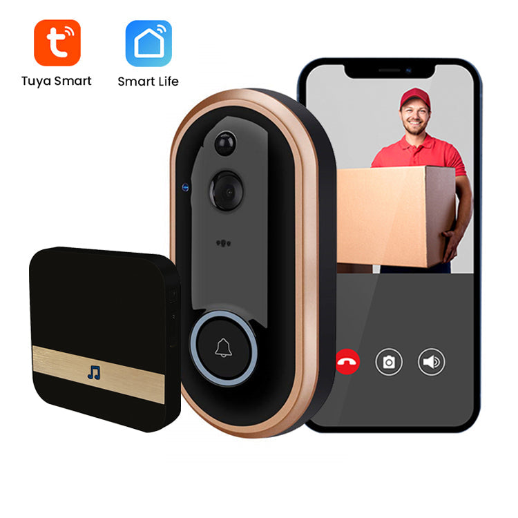 Tuya M6 Smart Night Vision 1080P HD Video DoorBell Camera with Chime Tuya