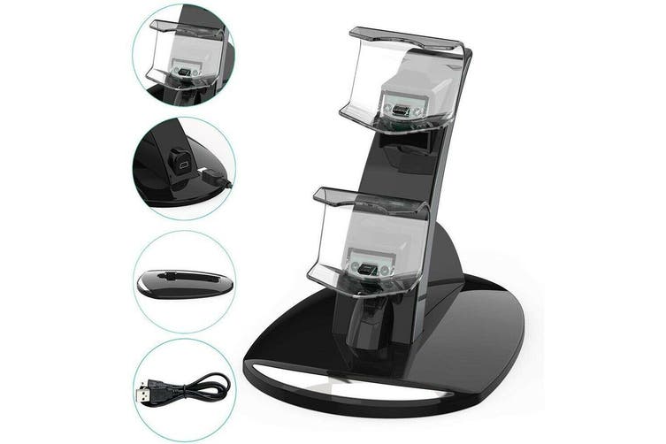 Dual Controllers Charger Charging Dock Station Stand For Sony PS5 Playstation 5 DualSense Controller Trion