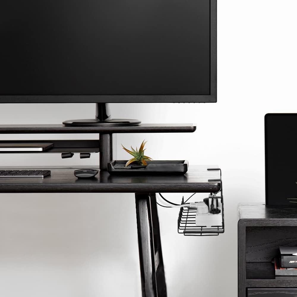 2 pack Under Desk Cable Management Tray, Black Tristar Online