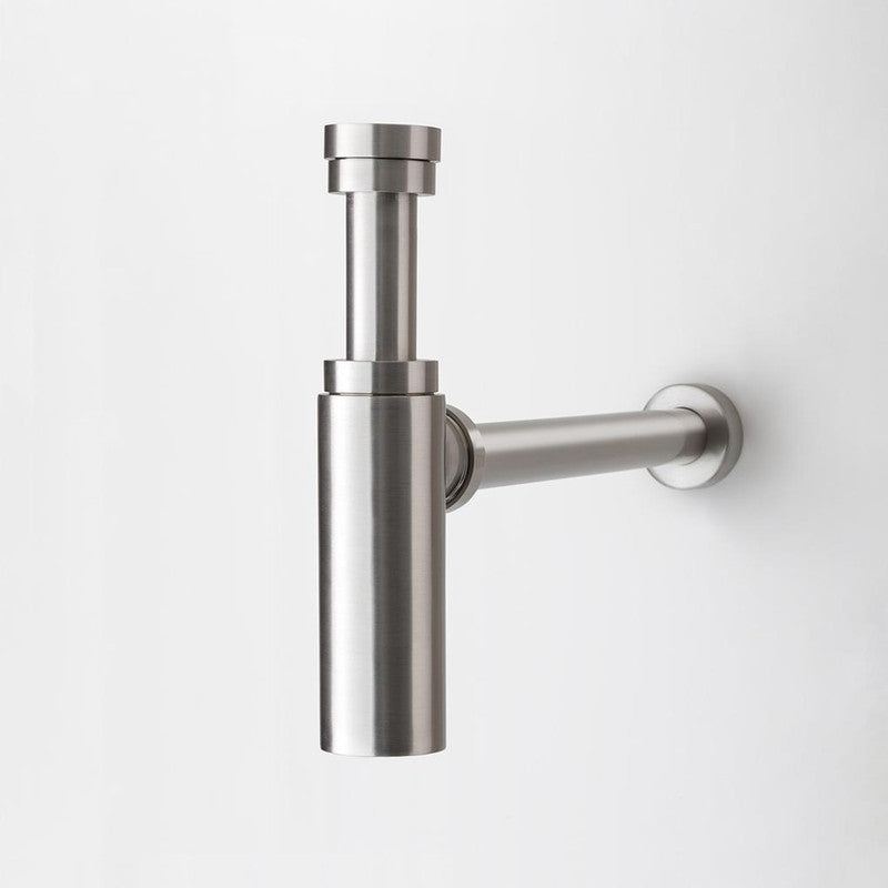 2023 Brushed Nickel p trap ROUND BOTTLE TRAP 32/40 mm WASTE for wall hung basin vanit Tristar Online