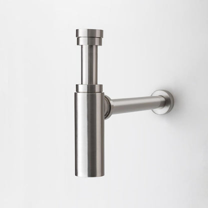 2023 Brushed Nickel p trap ROUND BOTTLE TRAP 32/40 mm WASTE for wall hung basin vanit Tristar Online