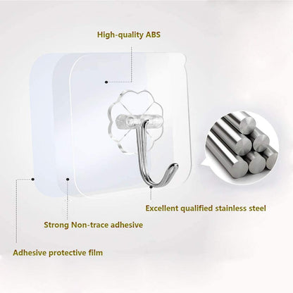 24 Packs Heavy Duty Adhesive Hooks Kitchen Wall Hooks Tristar Online