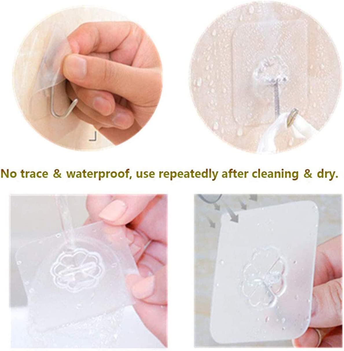 24 Packs Heavy Duty Adhesive Hooks Kitchen Wall Hooks Tristar Online