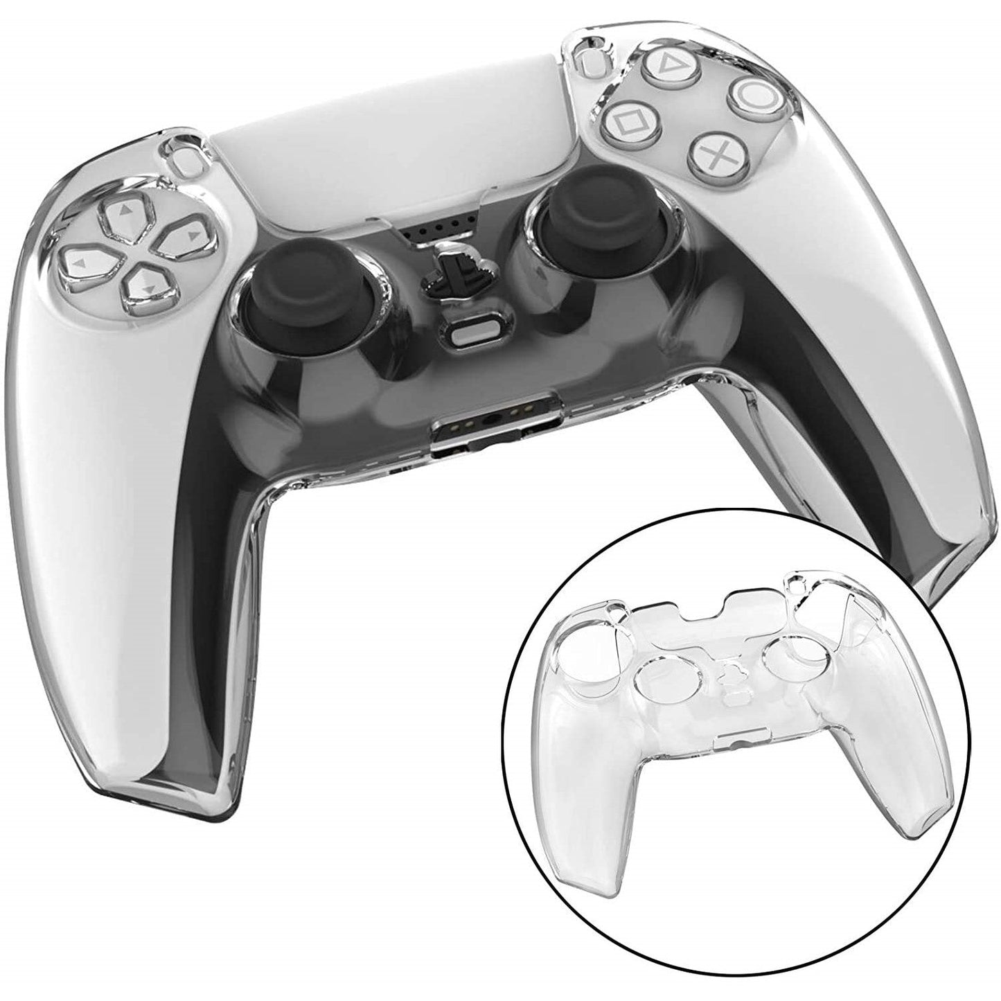 Clear Crystal Protective Anti Scratch Transparent Case for PS5 Controller Trion