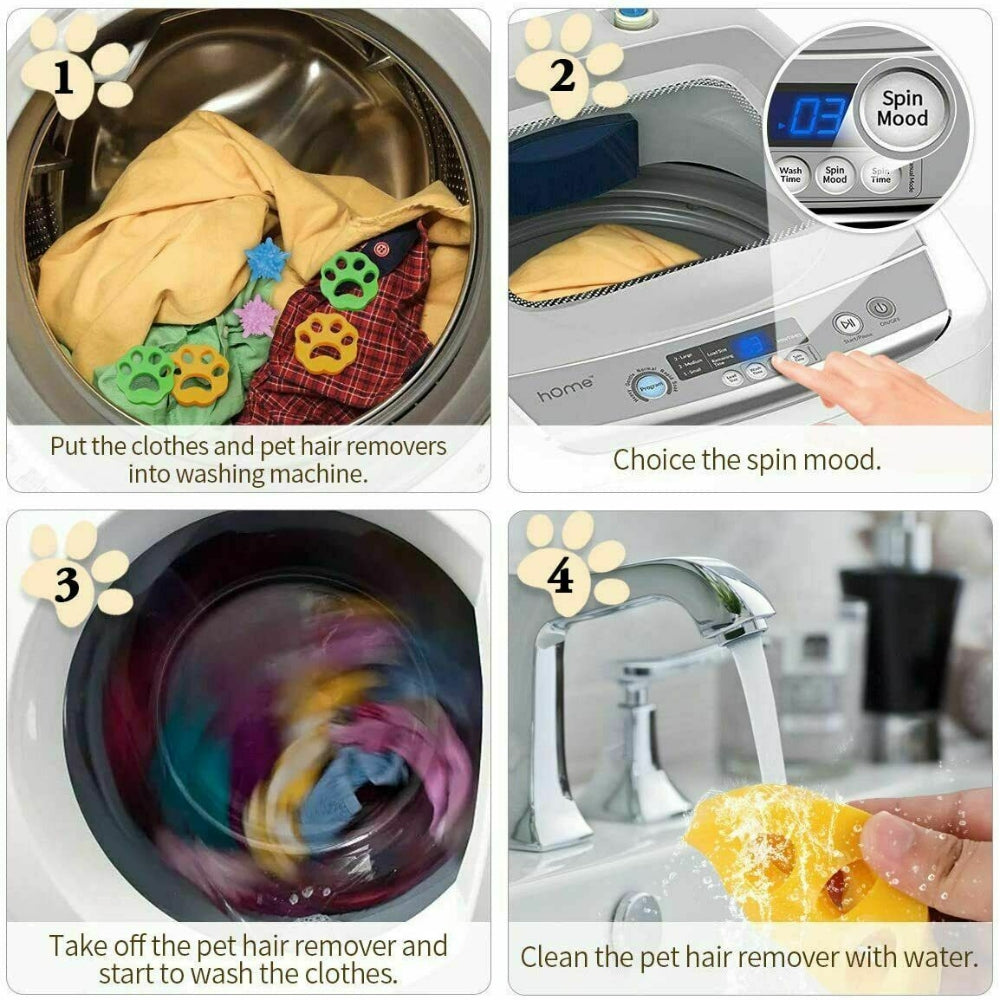 2Pcs Pet Hair Remover Floating Fur Catcher Laundry Lint Dog Cat Washing Machine Tristar Online