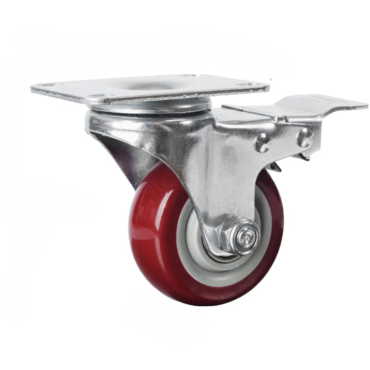 3 inch Heavy Duty Casters Lockable Caster Wheel Swivel Casters Castor with Brakes for Furniture and Workbench Cart Tristar Online