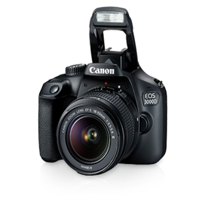 Canon EOS 3000D Kit (EF-S 18-55mm DC III) DSLR Camera - Black Canon