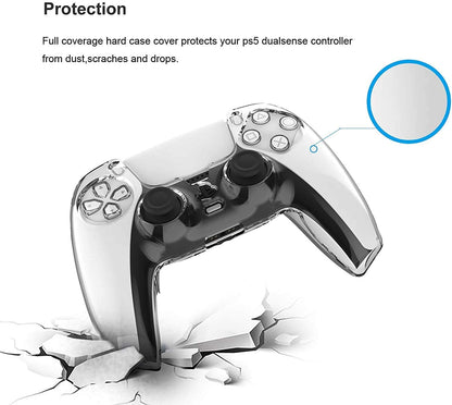 Clear Crystal Protective Anti Scratch Transparent Case for PS5 Controller Tristar Online