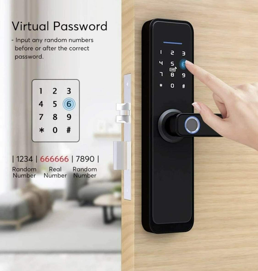 Fingerprint Smart Door Lock Wifi Connectivity – 5 ways to unlock Tuya