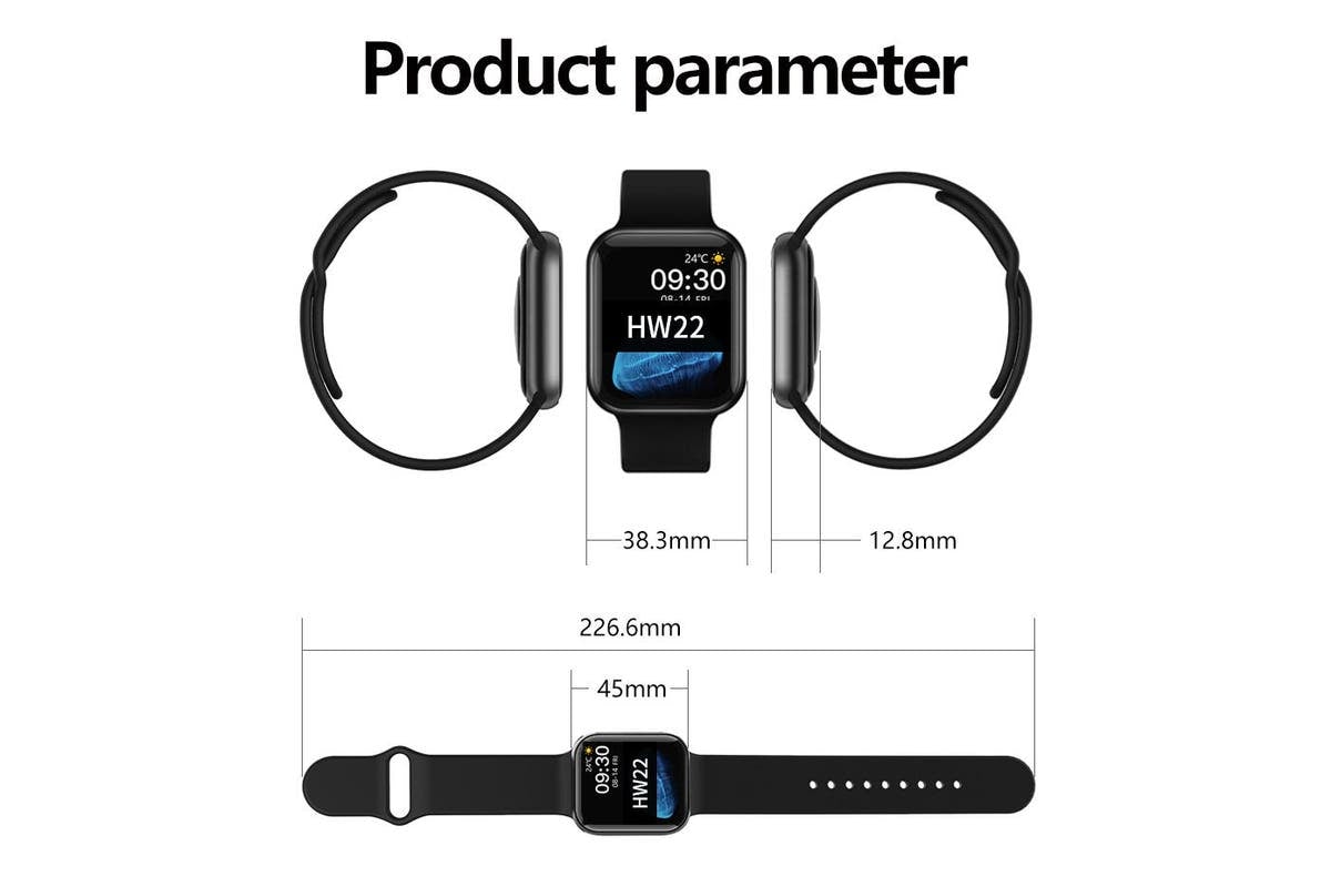 HW22 44mm Smartwatch - Android IOS Waterproof Tristar Online