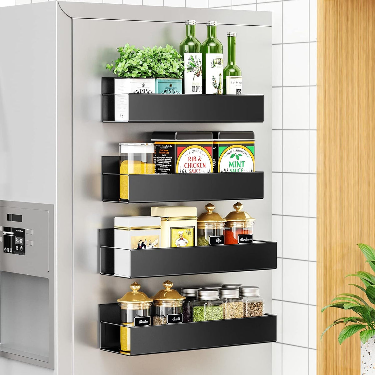 4 pack Magnetic Fridge Spice Rack Tristar Online