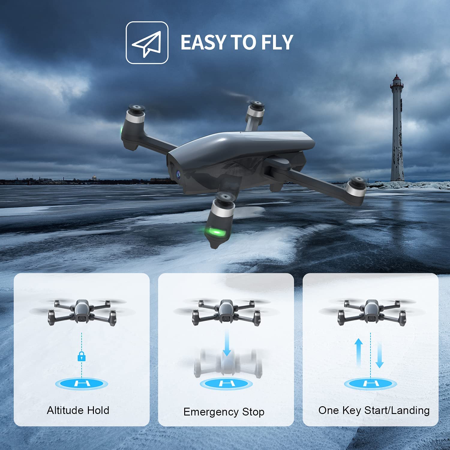 Holy Stone HS710 Ultralight 4K GPS Drone Holy Stone