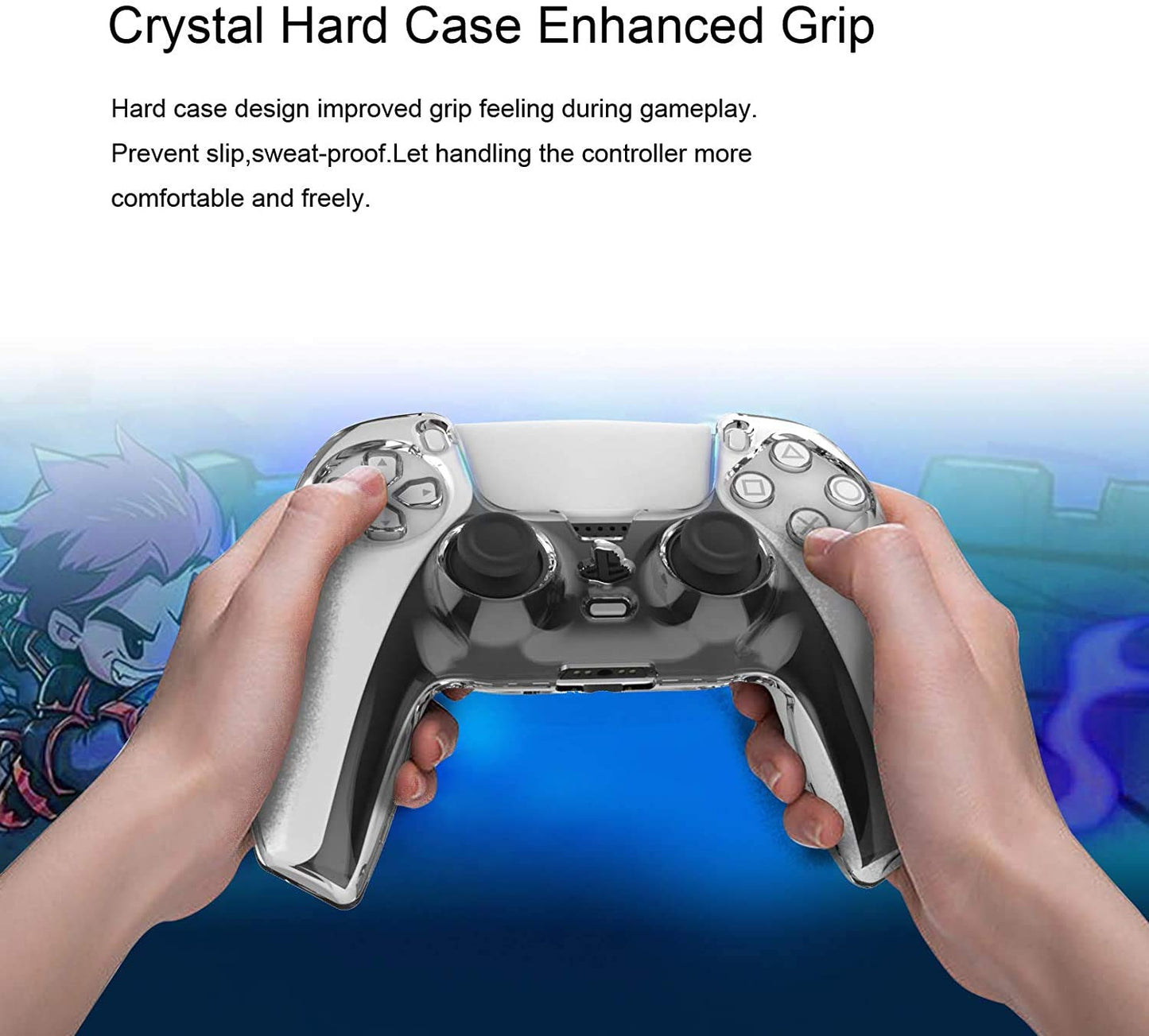 Clear Crystal Protective Anti Scratch Transparent Case for PS5 Controller Tristar Online